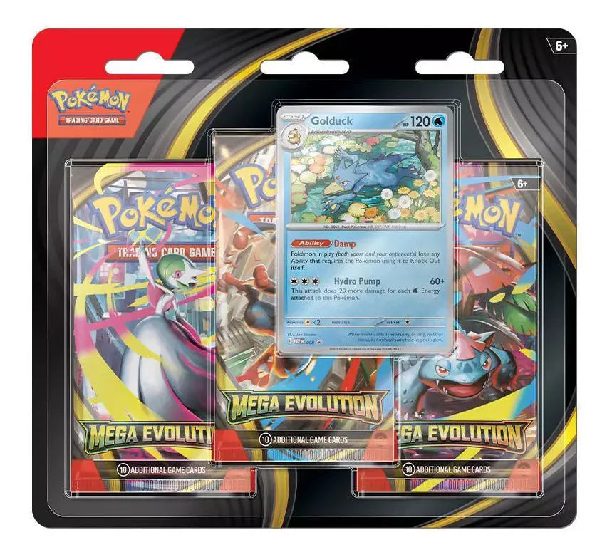 Pokémon TCG - Mega Evolution - 3 Booster Blister (Ingles)
