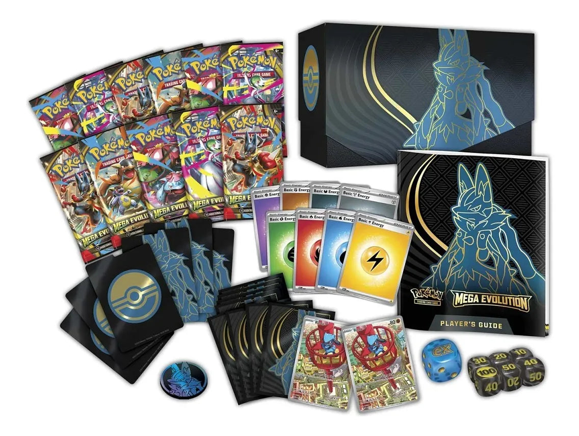 Pokémon TCG - Mega Evolution ETB - Lucario (Ingles)