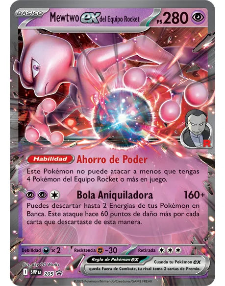 Pokémon TCG - Caja Mewtwo Ex Del Equipo Rocket